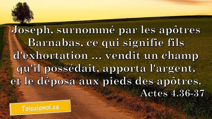 Actes 4.36-37